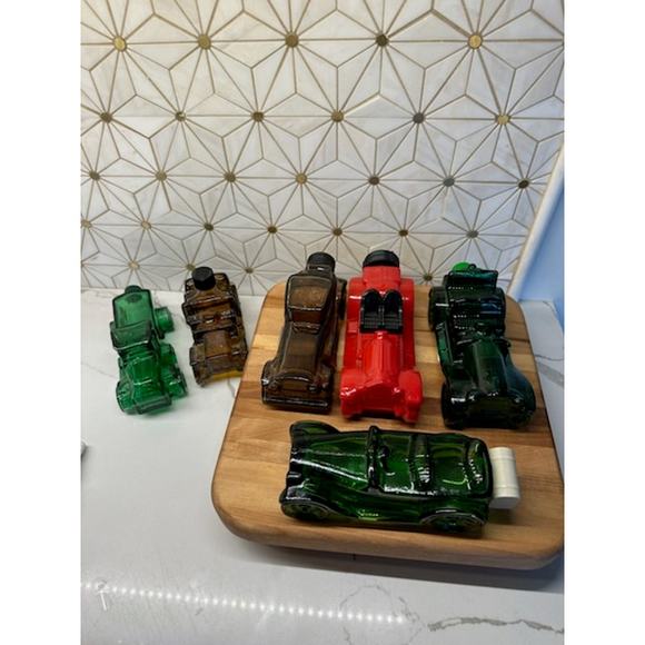 Vintage Avon Sterling Six Leather Aftershave Car Decanter | Amberโ Glass - Picture 6 of 6